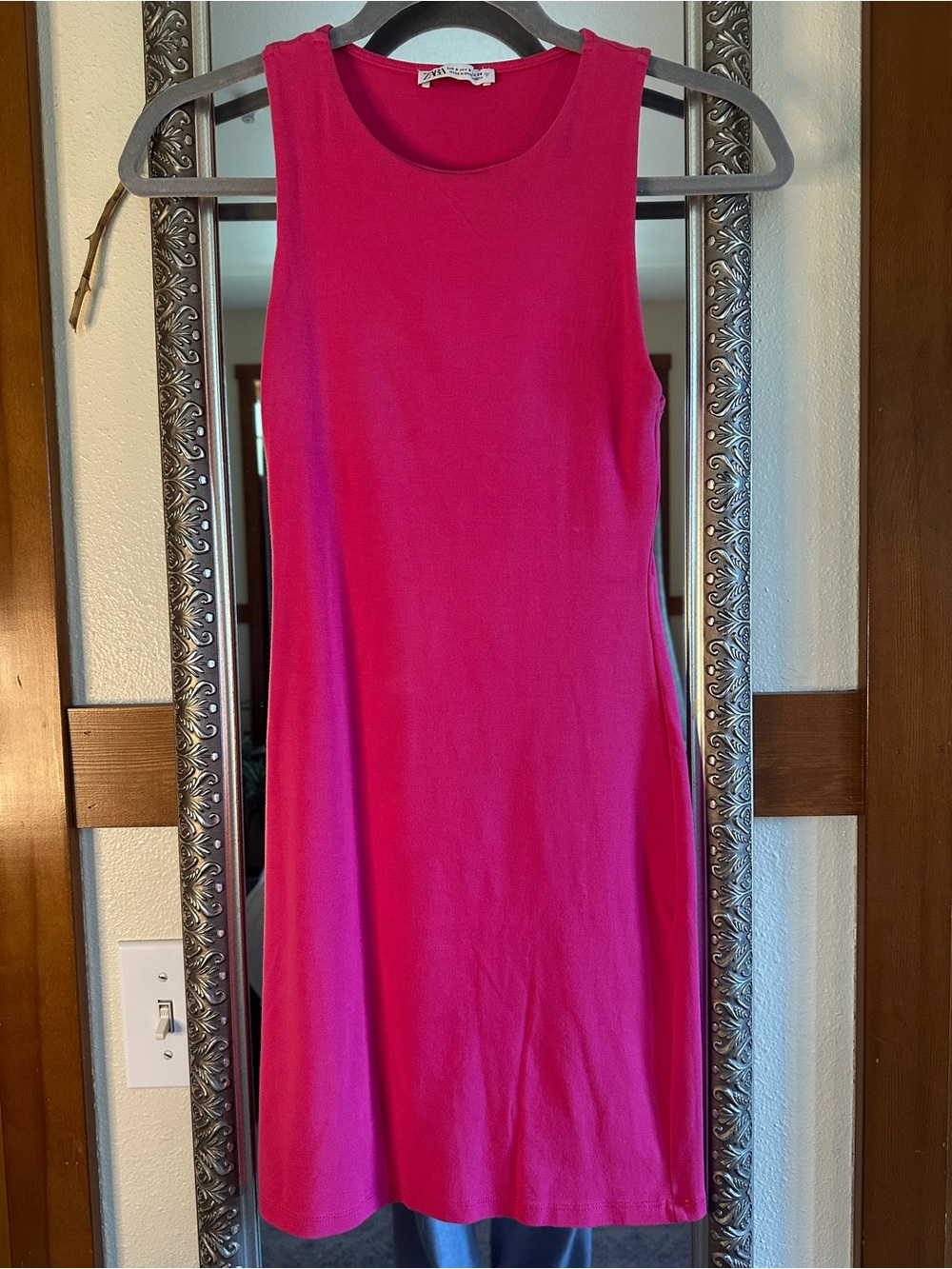 Zara Sleeveless Hot Pink Dress